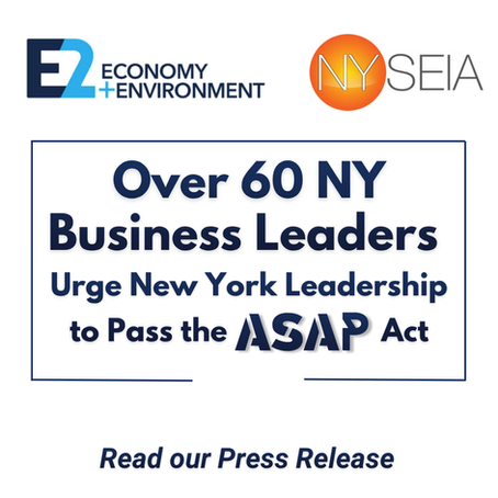 60+ NY Business Leaders Urge State Lawmakers to Pass Solar Bill Key to Lowering Energy Costs, Creating Jobs