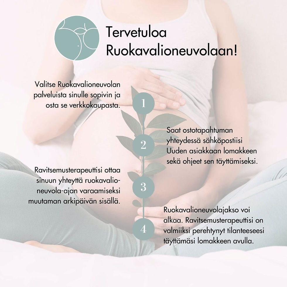 Pikkukuva: Raskausajan ravitsemusterapia - Yksittäinen ohjaus (60 min)