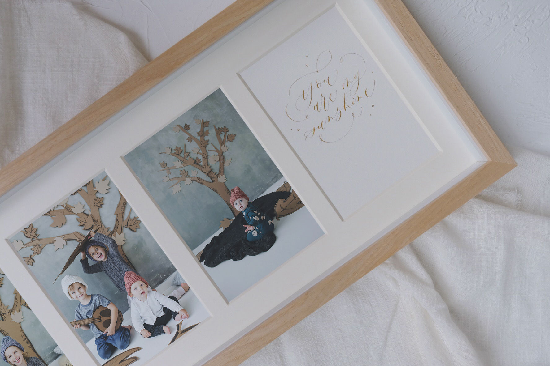 custom calligraphy art multi photo frame