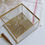 Thumbnail: mossy calligraphy engraved glass jewellery box