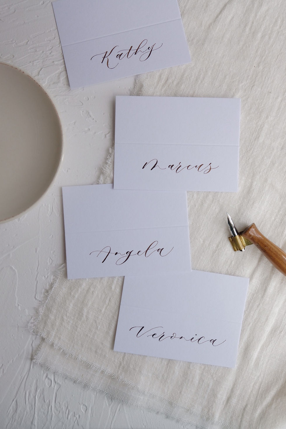 Thumbnail: Calligraphy place cards