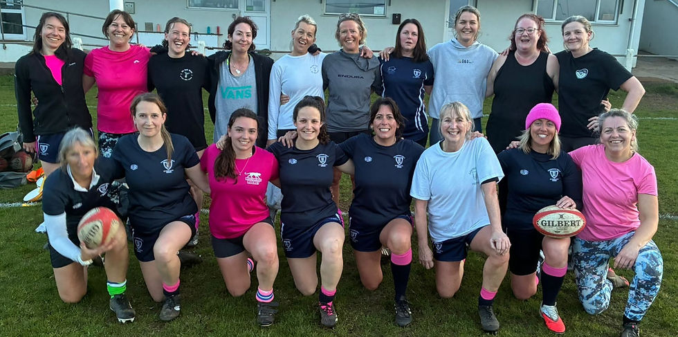 A group of ladies during a training evening