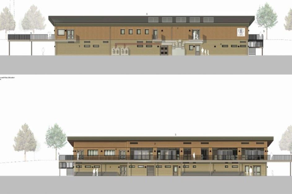 Architect's front & rear view of the new clubhouse
