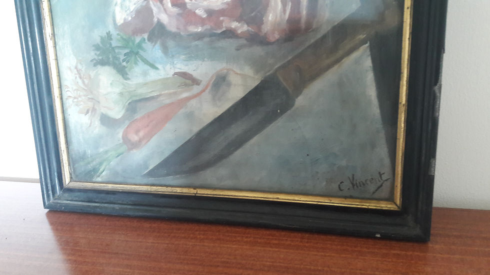 Miniature : TABLEAU COTE DE BOEUF SIGNE