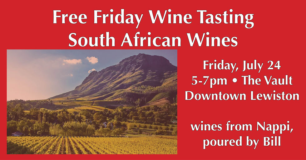Free Friday Tasting - South African Wines