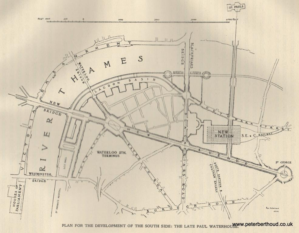 Plan for the Development of the South Side by Paul Waterhouse, 1924