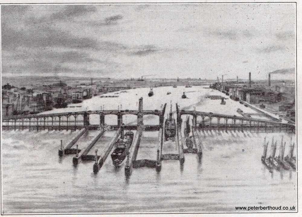 First Gulls-Eye Vision of Woolwich Barrage - 1932