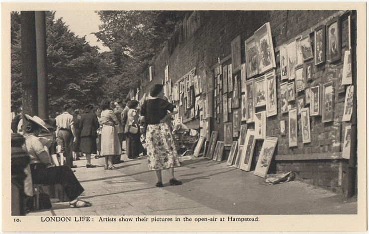 10. London Life: Artists show their pictures in the open-air at Hampstead