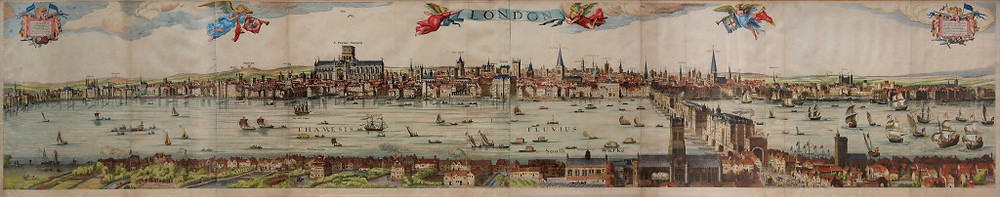 The Visscher Panorama of London, 1616. Image courtesy of Peter Harrington. All rights reserved.