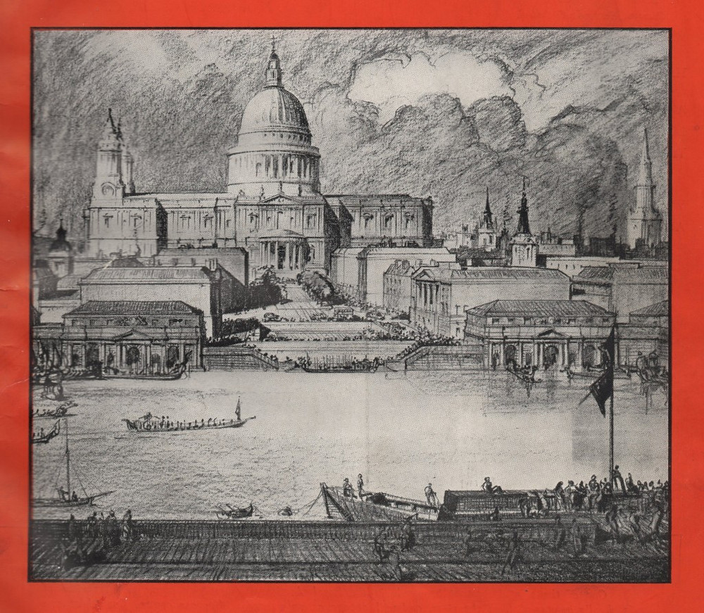 St Paul's Cathedral on the cover of London Country Life, 1942