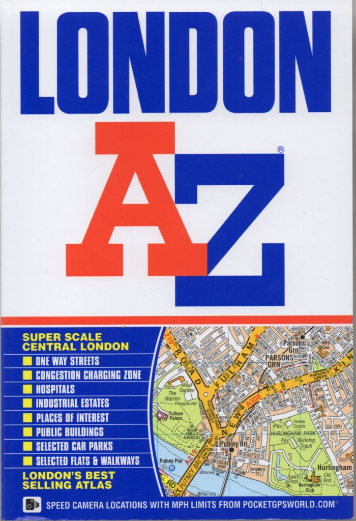 London AZ map cover