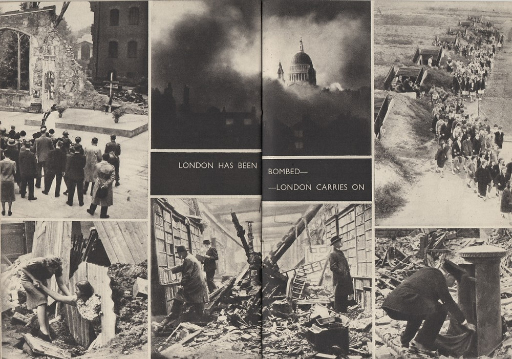 London has been bombed – London carries on