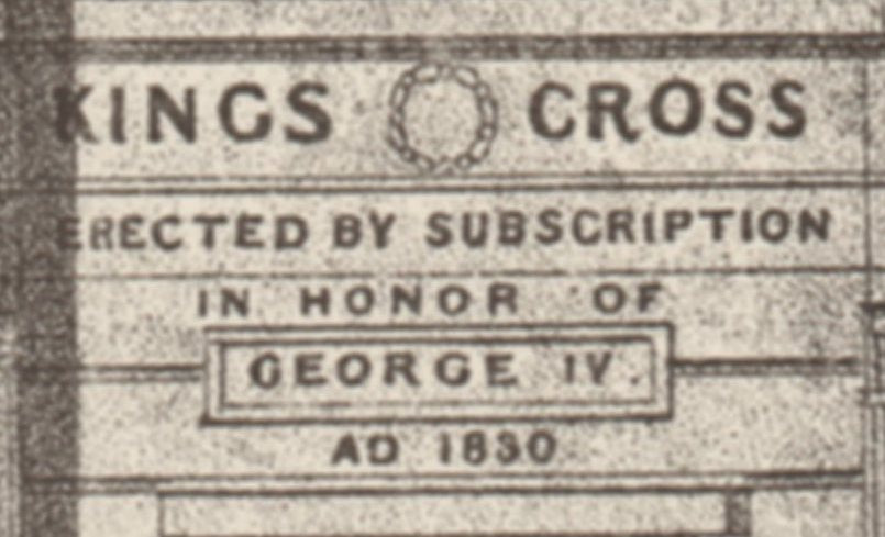 Inscription on Kings Cross