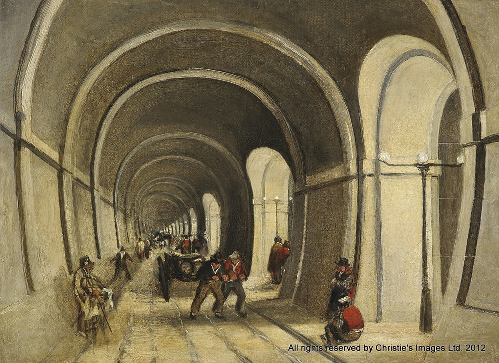 The Thames Tunnel by a member of the circle of William Tombleson, 19th Century