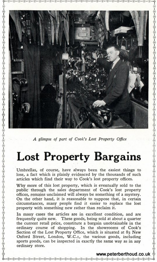Lost Property Bargains advertisement