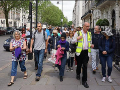 TfL walk with many people