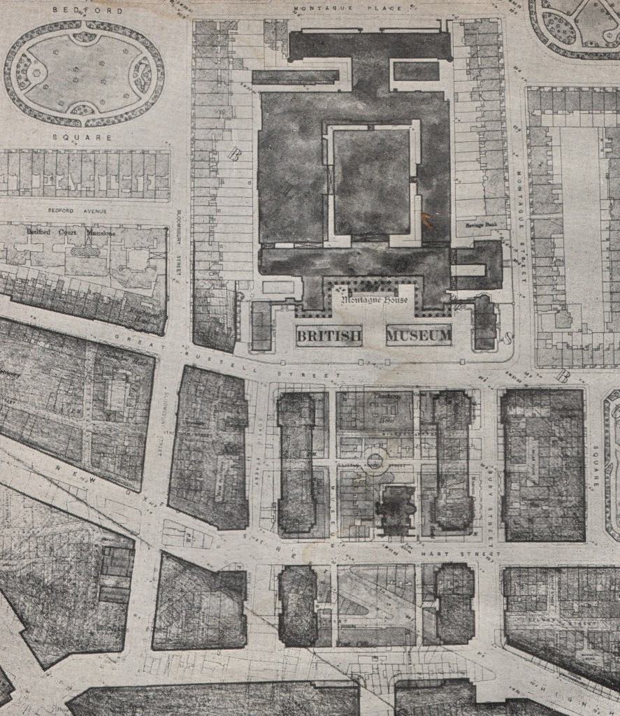 London Replanned: approach to British Museum