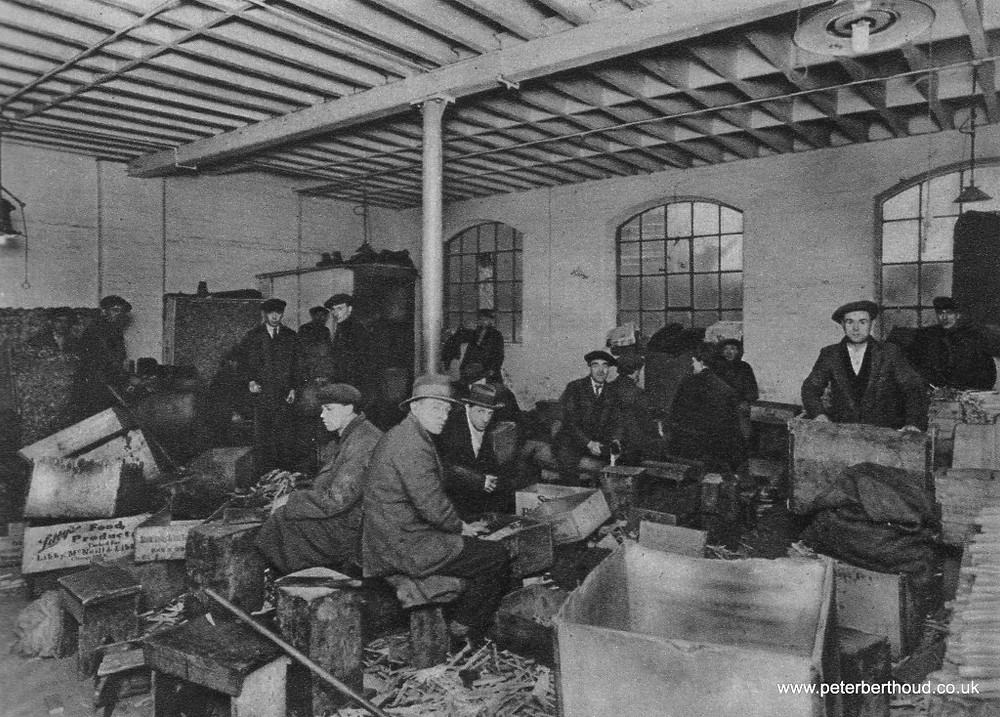 The workshop at "Morning Post" Embankment Home, mid 1930s.