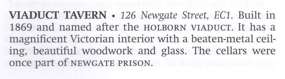 Viaduct Tavern - From The London Encyclopedia