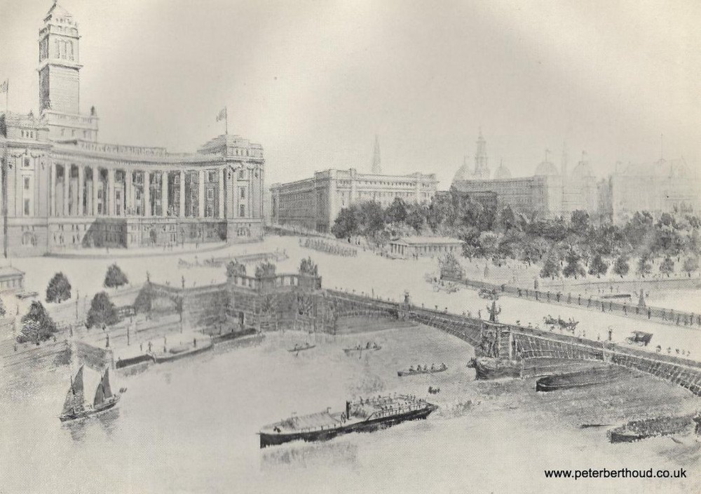 Perspective View of Edwin T Hall’s Scheme, 1916
