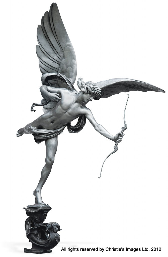 A full-scale aluminium replica of 'Eros' cast by the Morris Singer Foundry from the model by Sir Alfred Gilbert MVO RA (1854-1934)