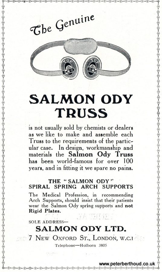 The Genuine Salmon Ody Truss advertisement