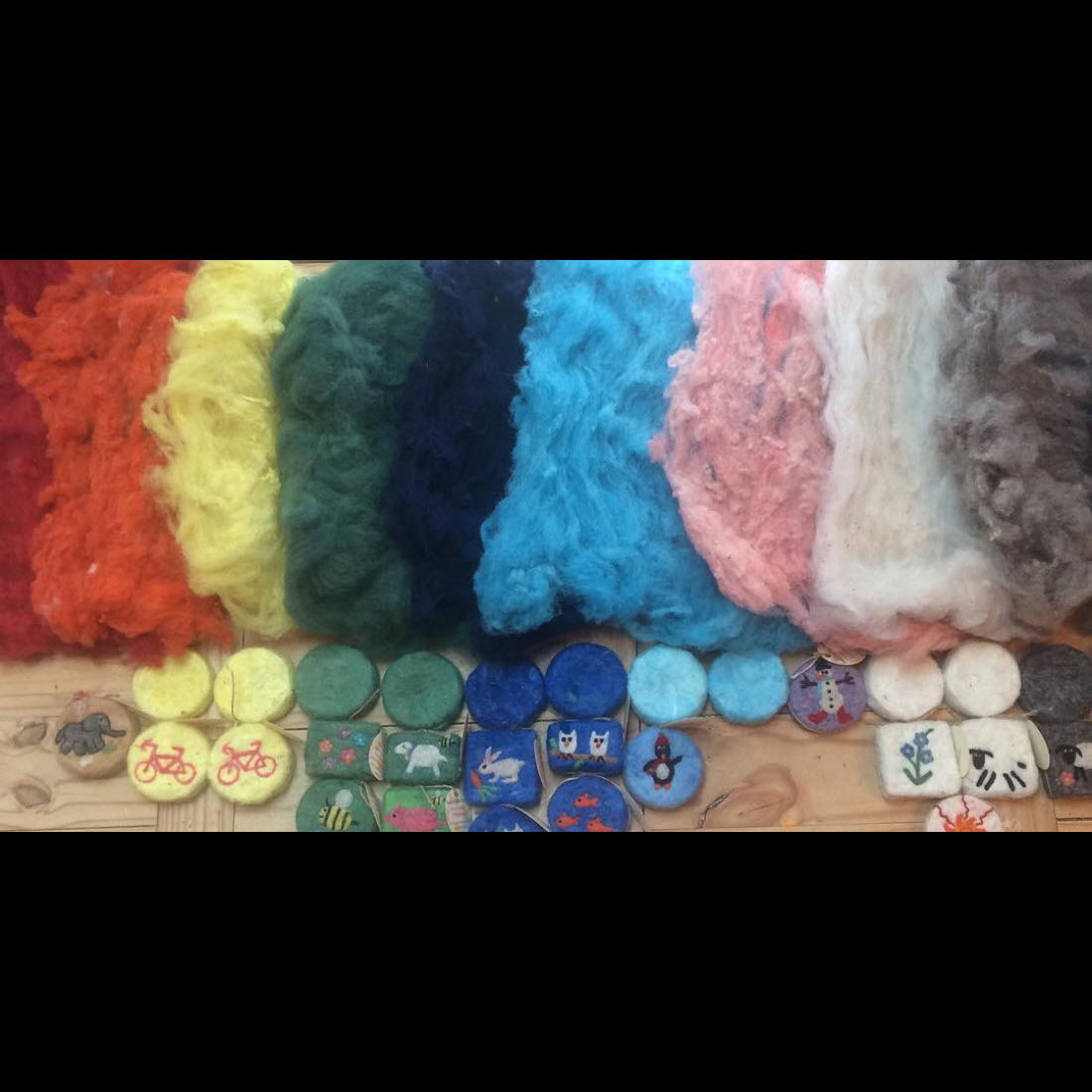 Hand-dyed wool