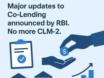 Banking Technology Insights - Major updates to Co-Lending - No more CLM-2