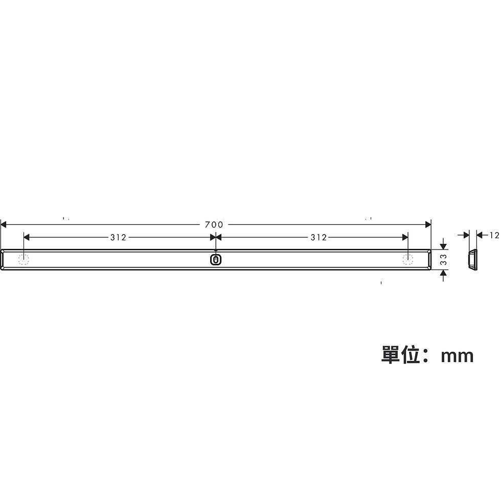 縮圖：hansgrohe WallStoris 壁桿 70cm