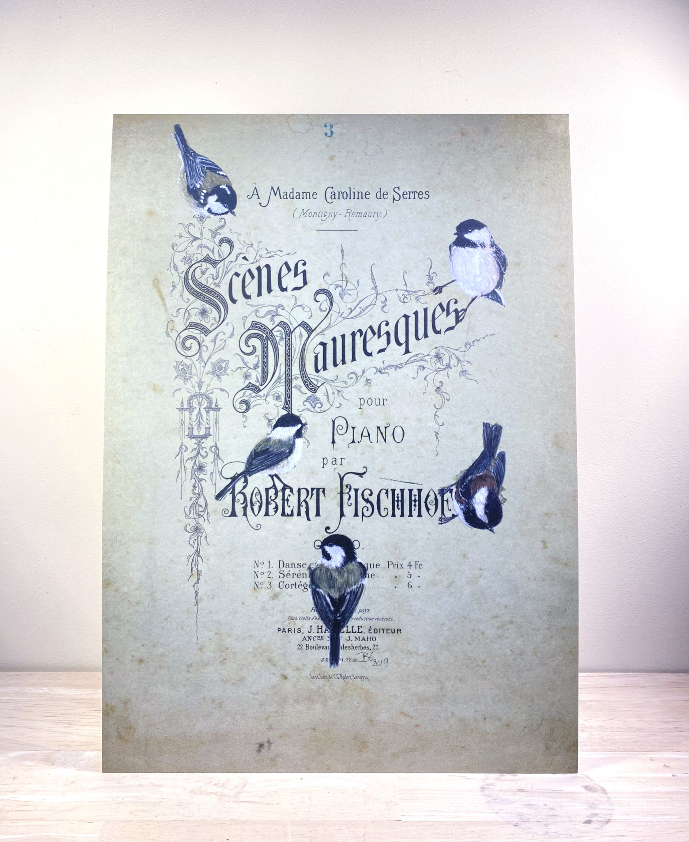 Fine art print - Meesjes op Scènes Mauresques - (A4)