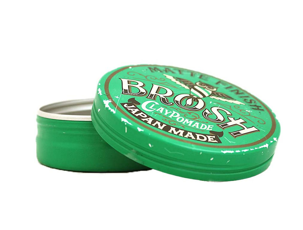 Thumbnail: Lightweight Brosh Matte Finish Pomade, natural finish, and classic barber shop menthol scent.