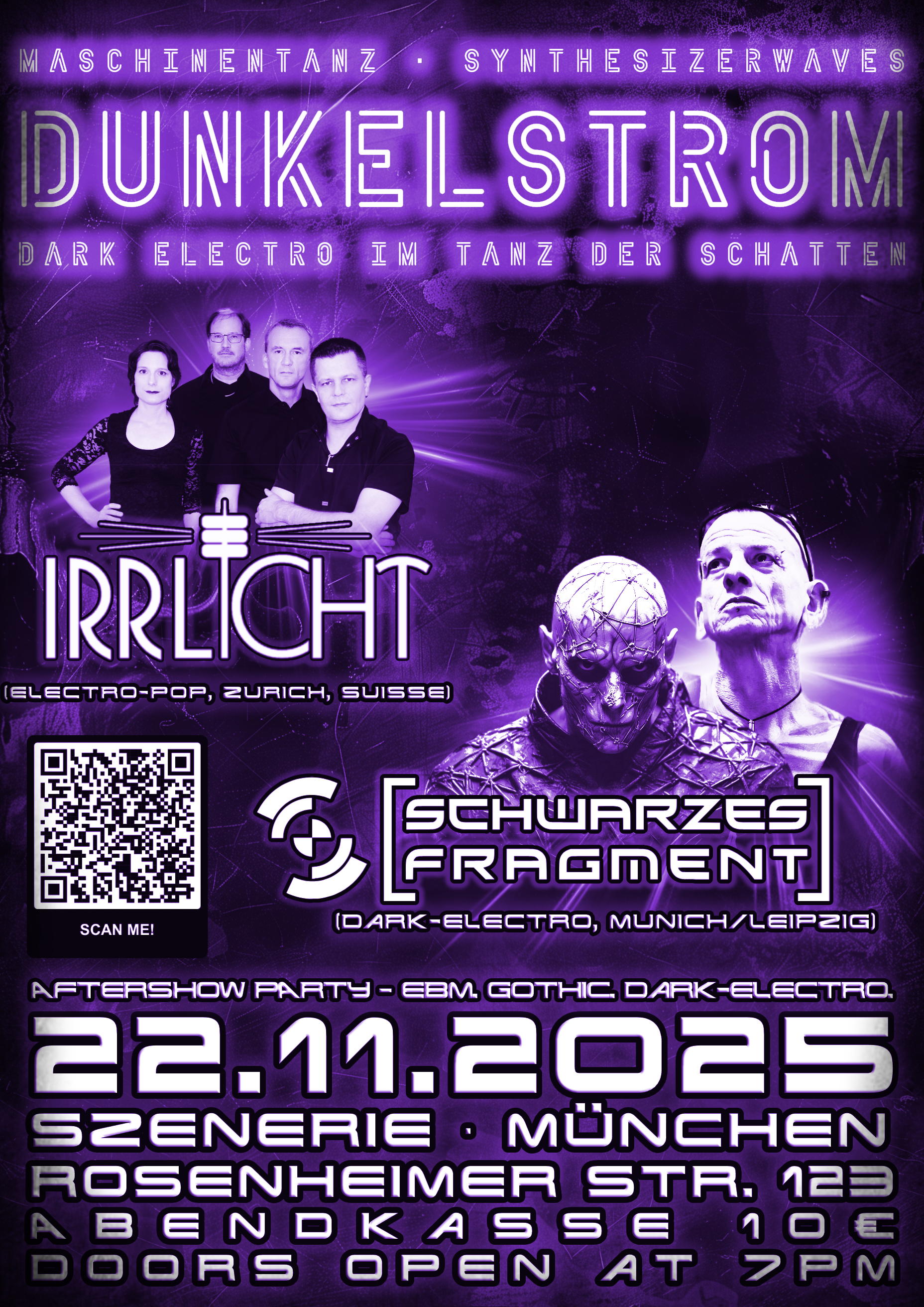 DUNKELSTROM Double Concert Night Part II: Irrlicht und Schwarzes Fragment