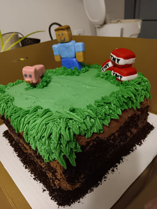 Mine-craft Cake