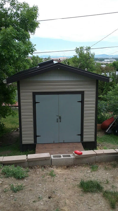 Custom Built Shed with Skylight