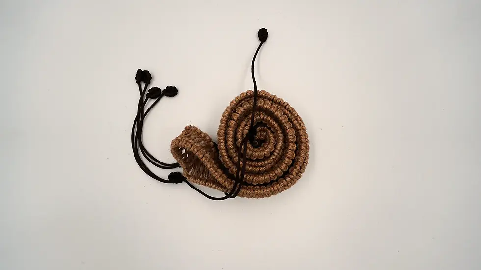 Miniaturbild: Handpan Braid gerollt – handgefertigte Umrandung aus Naturmaterial