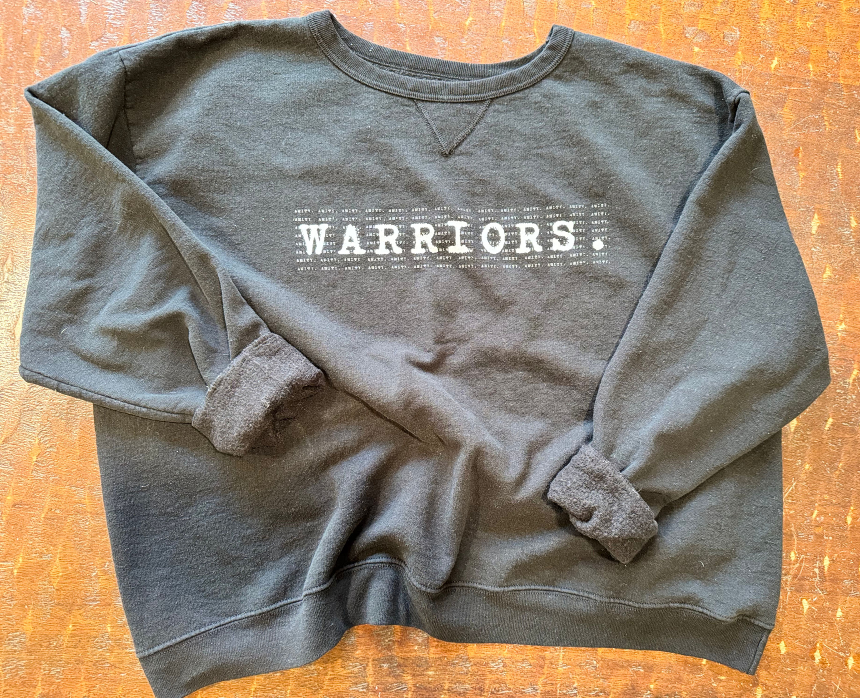 "Warriors" Typewriter Crewneck, Adult