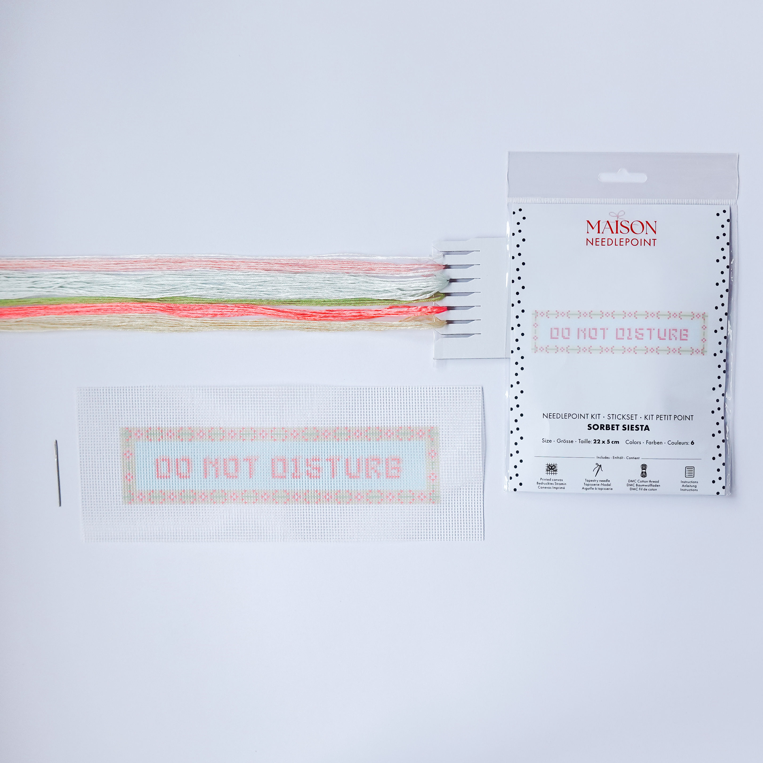 Needlepoint Kit: SORBET SIESTA