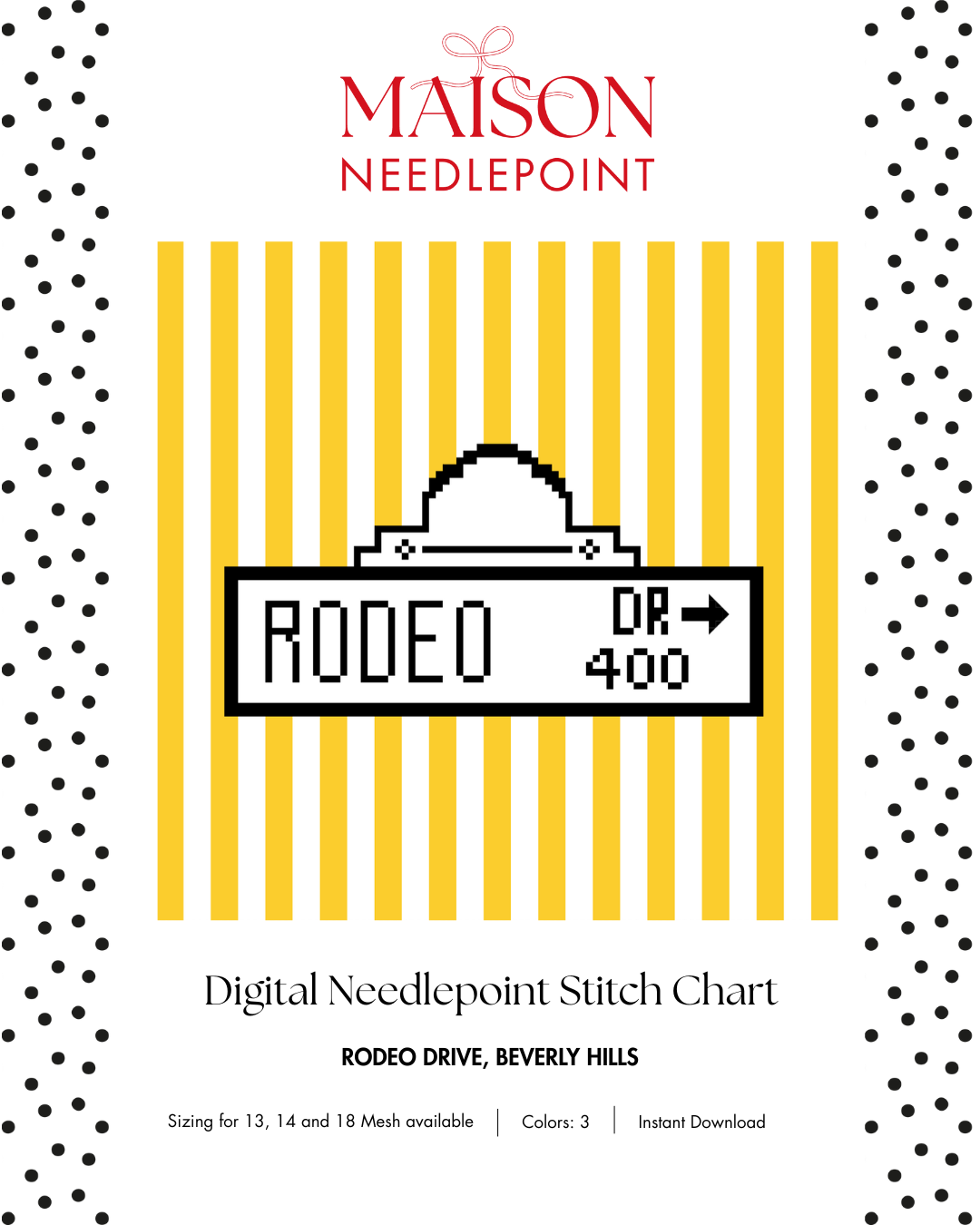 Digital Stitch Chart Rodeo Drive