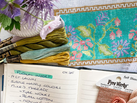 Material gathering and making Notes for our Romantic Floral Design