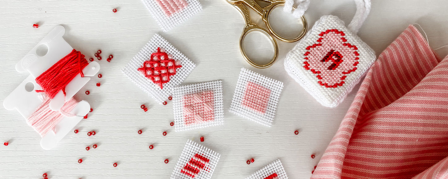 Needlepoint stitch samples