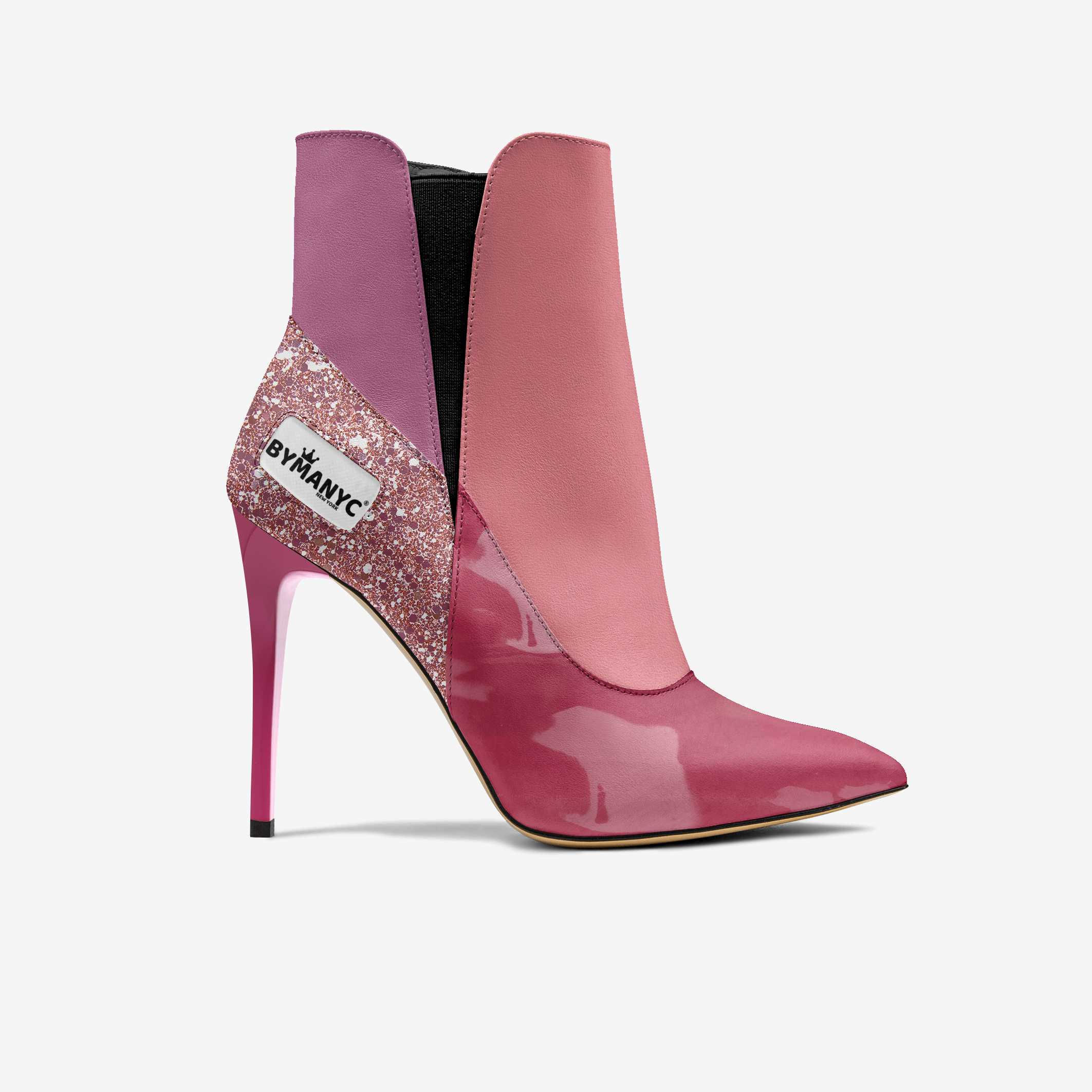 Vegan Heeled Shoe Women BYMANYC ® New York Tribeca Blush Twist