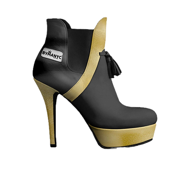 Black and gold stiletto