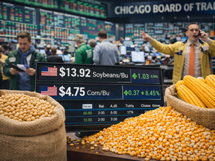 Quedas em Chicago, e pressão nas praças de soja do Brasil