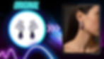 Imagem promocional gerada por IA mostrando brincos de joalheria premium usados por uma modelo em retrato editorial de perfil com iluminação suave de estúdio destacando brilho metálico e elegância minimalista.