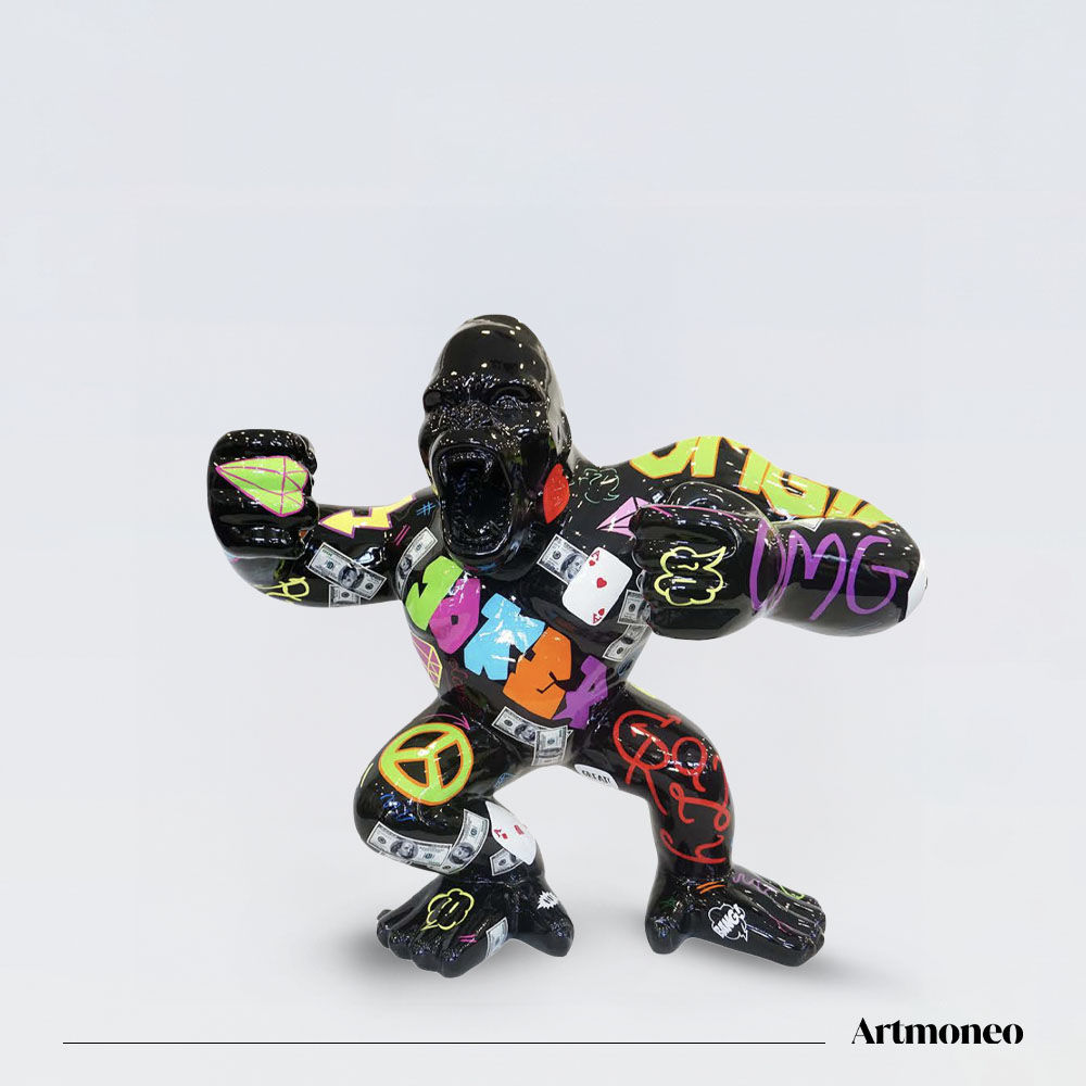 Statue Gorille XXL Résine 190cm - Joker