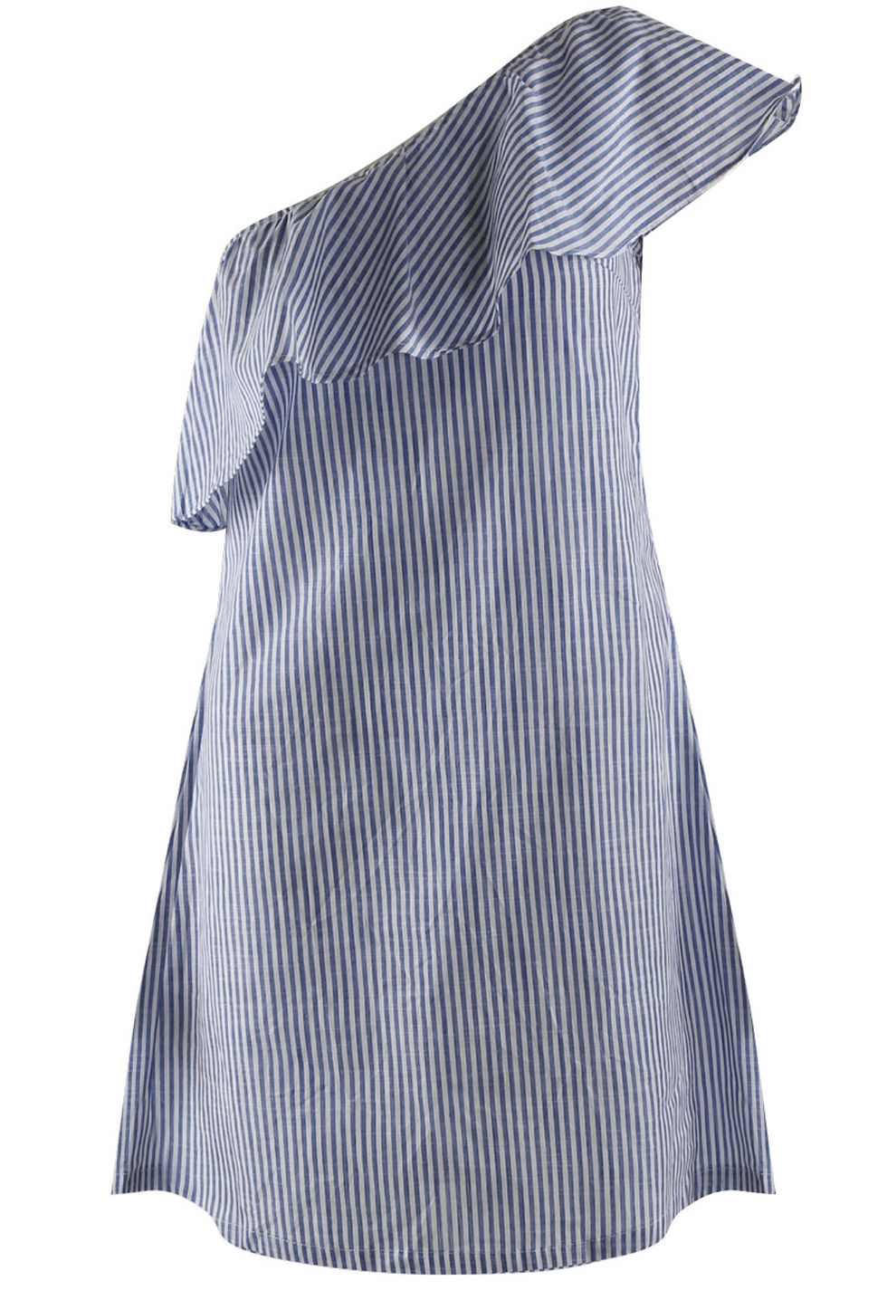 Thumbnail: One Shoulder Stripped Dress 