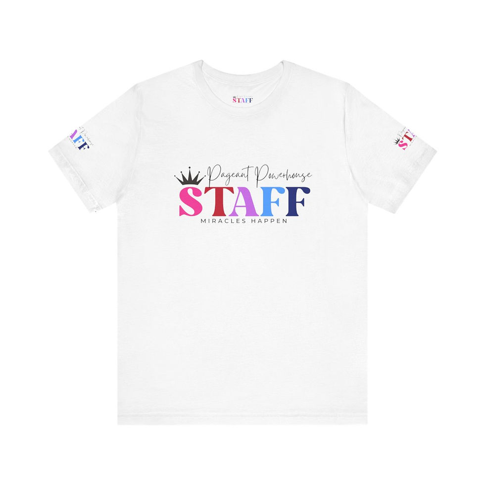 Thumbnail: Pageant Powerhouse Staff Short Sleeve Tee
