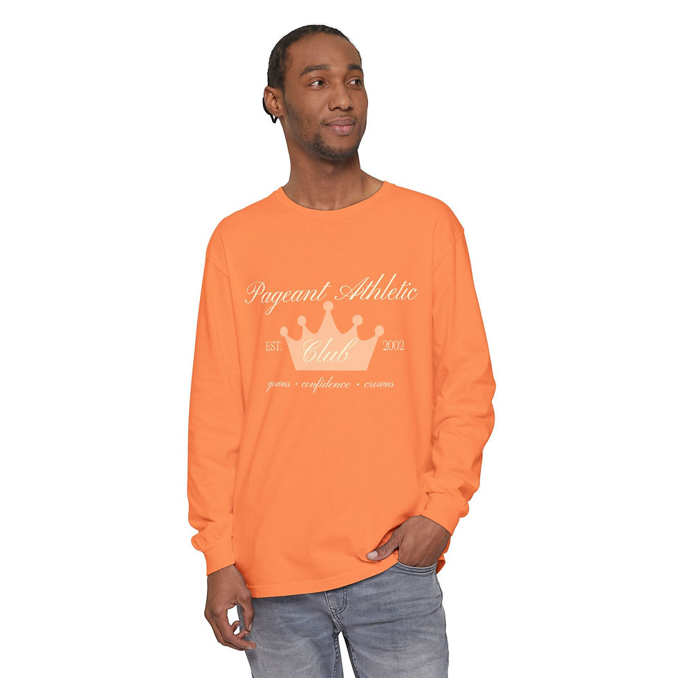 Thumbnail: Unisex Garment-dyed Long Sleeve T-Shirt