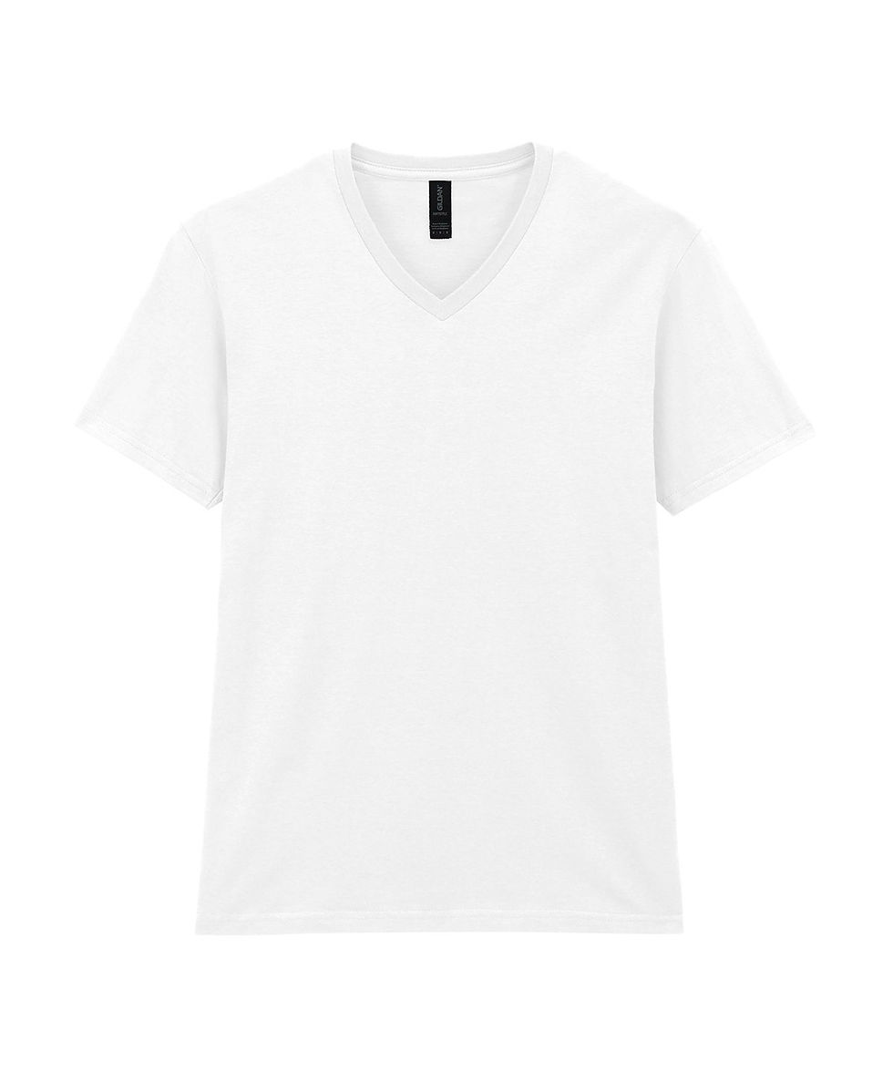 Thumbnail: V-Neck Cotton T-shirt Unisex