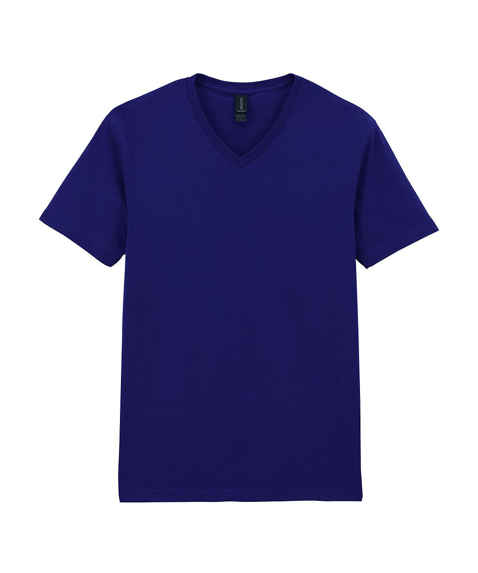 Thumbnail: Unisex V Neck Cotton Tshirt Gildan Softstyle™ v-neck short sleeve t-shirt